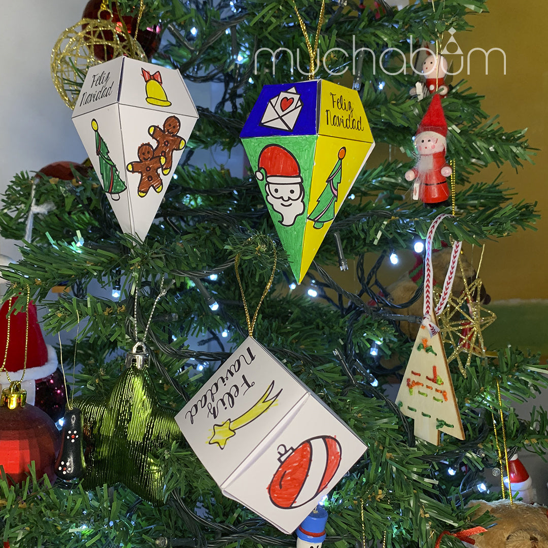 Adornos Navideños Coloreables