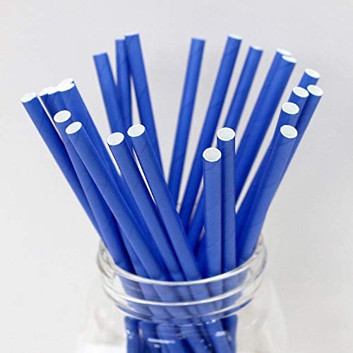 Bombillas de papel azules