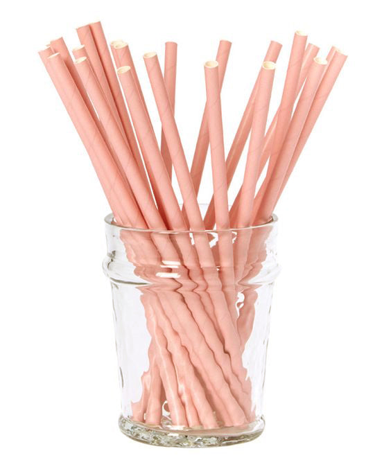 Bombillas de papel coral