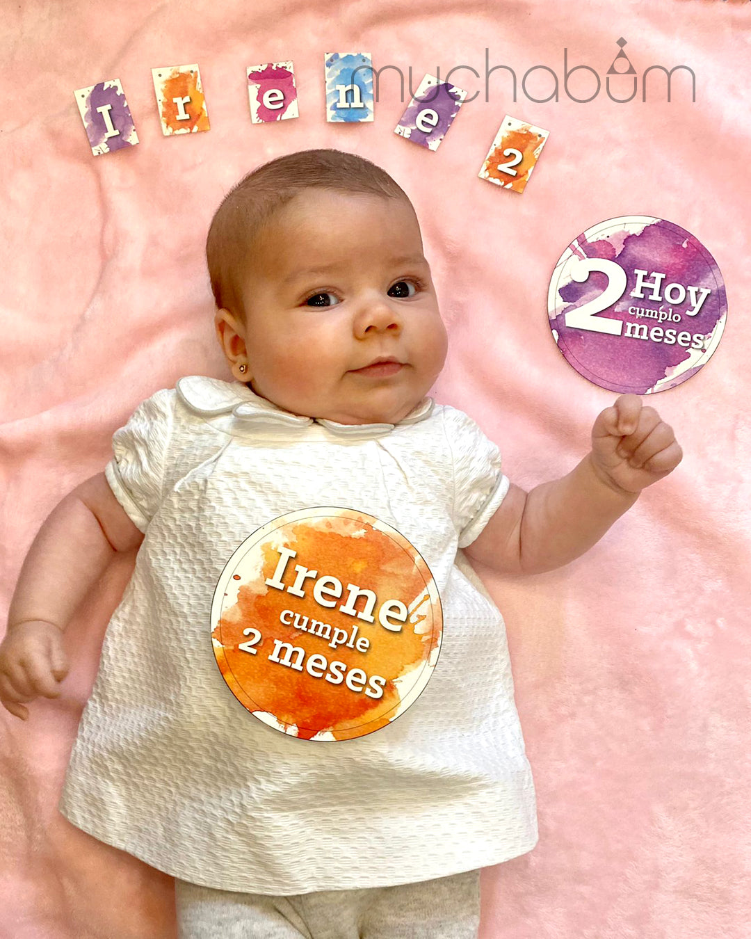 Cumplemes Acuarela
