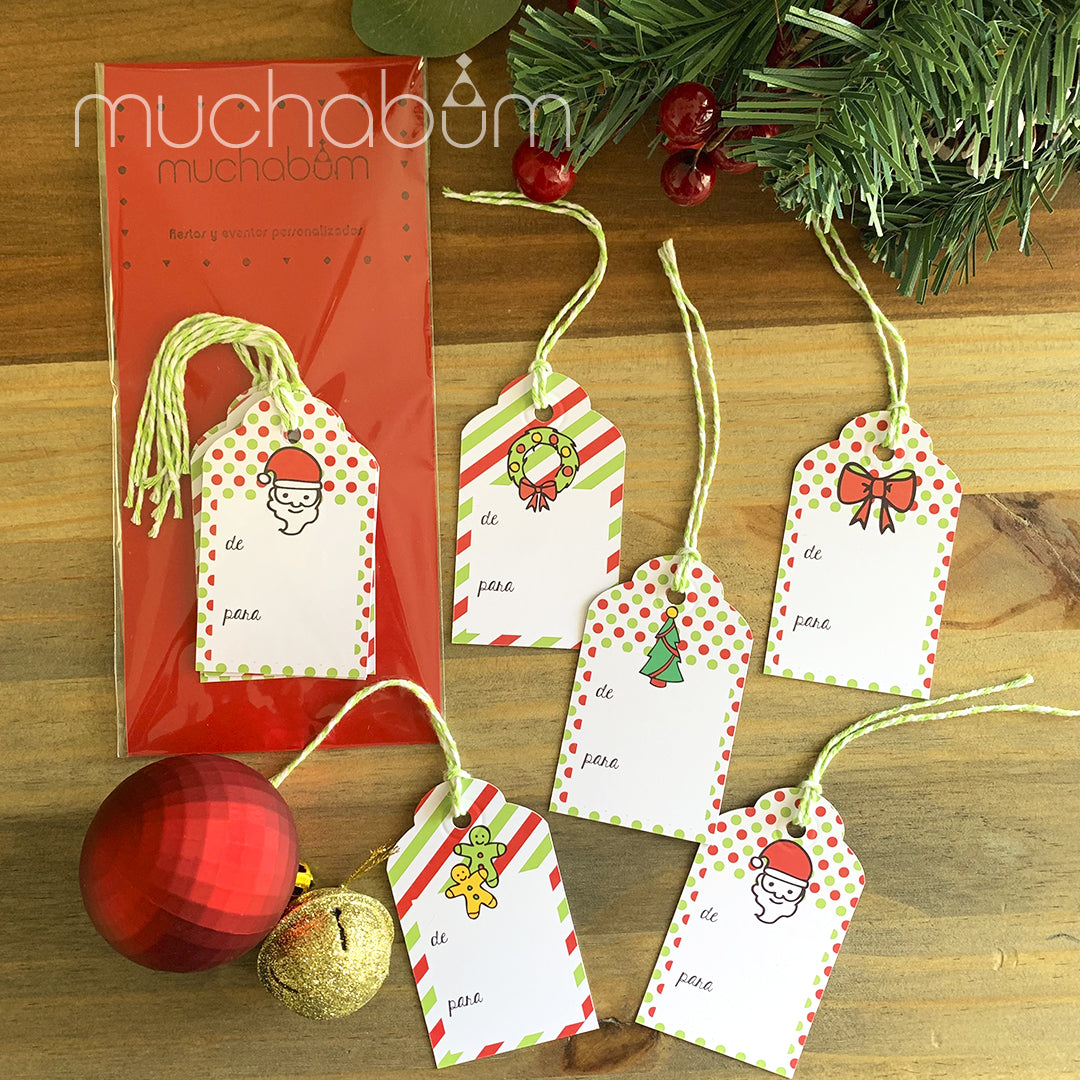 Etiquetas De/Para Navideñas