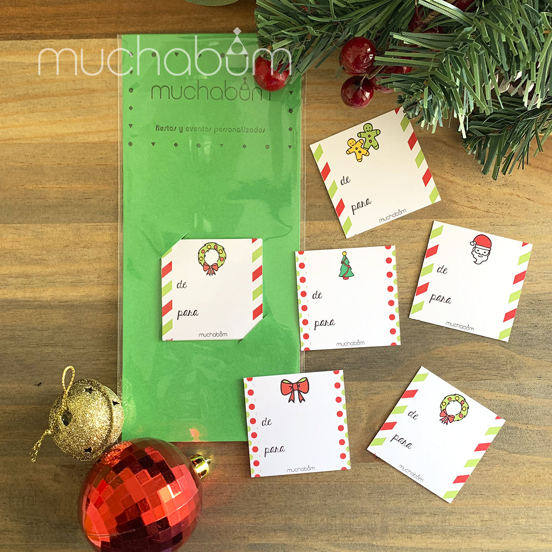 Etiquetas De/Para Navideñas
