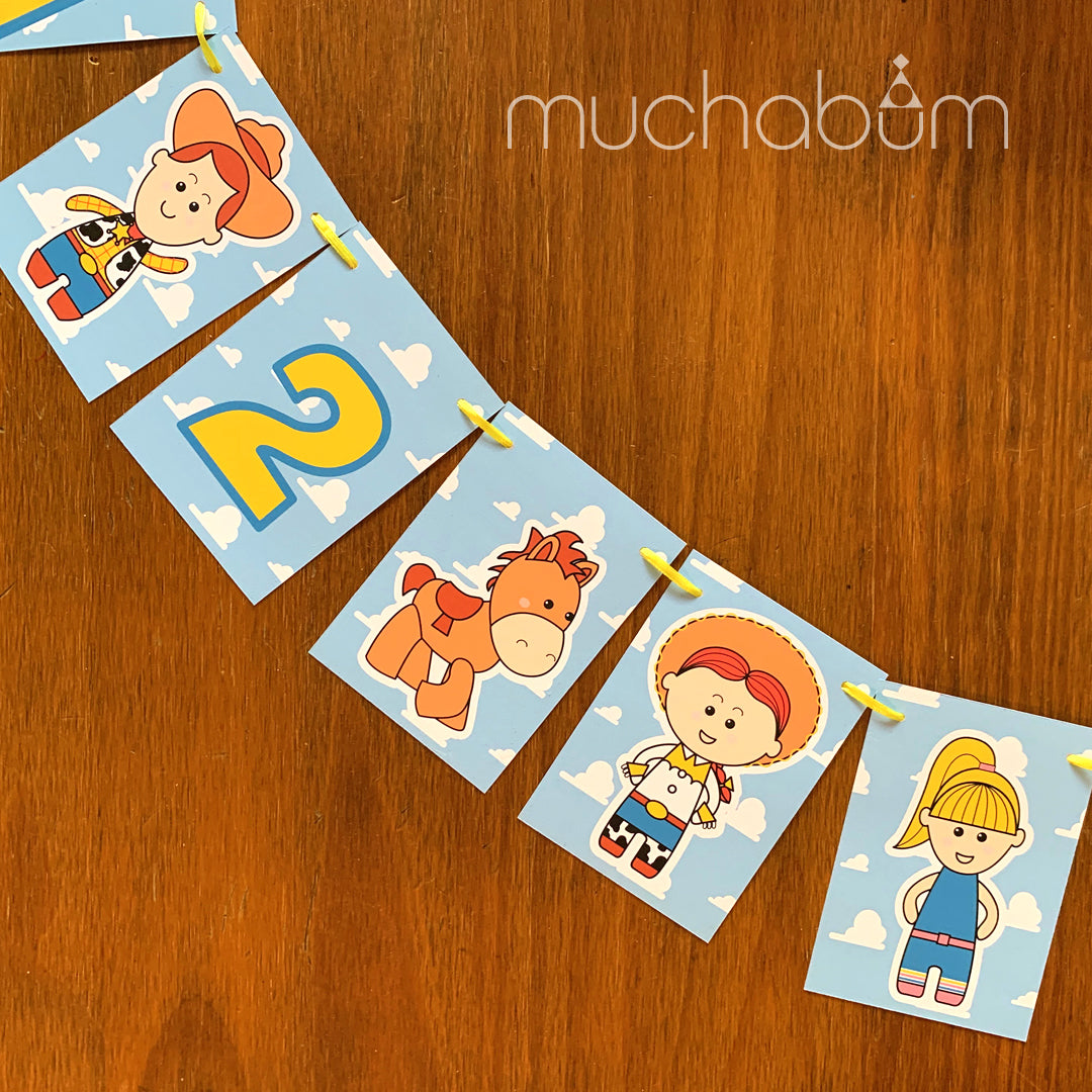 Kit-fiesta Toy Story (Buzz Lightyear, Woody, Jessie, Bullseye, Sr